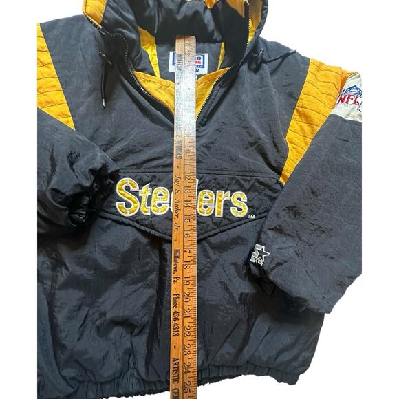 Vintage 1990’s Embroidered Steelers Sports Starter Jacket Size Medium - Picture 3 of 10
